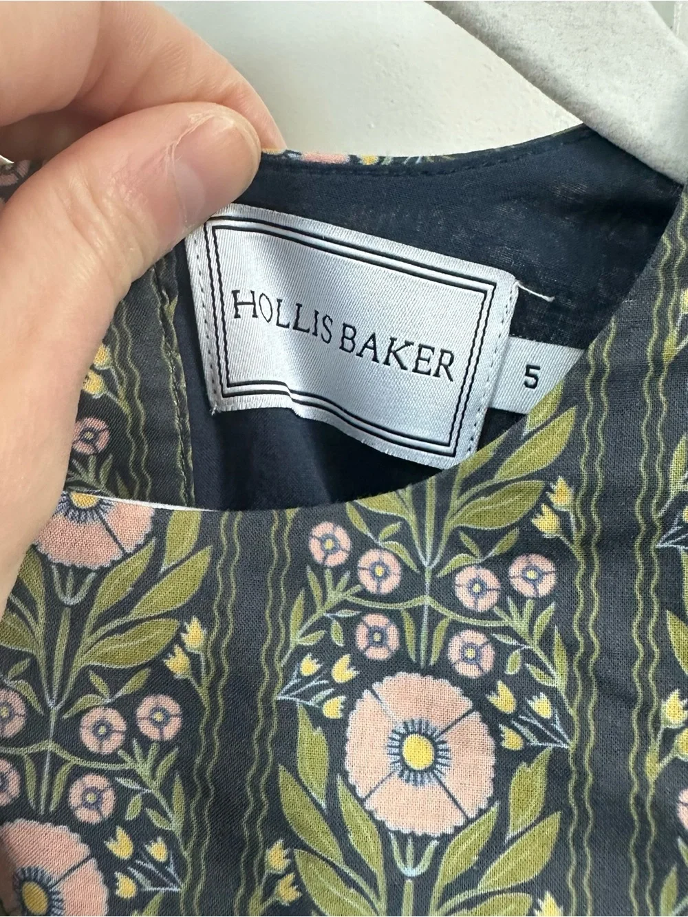 Hollis Baker floral dress size 5 NWOT